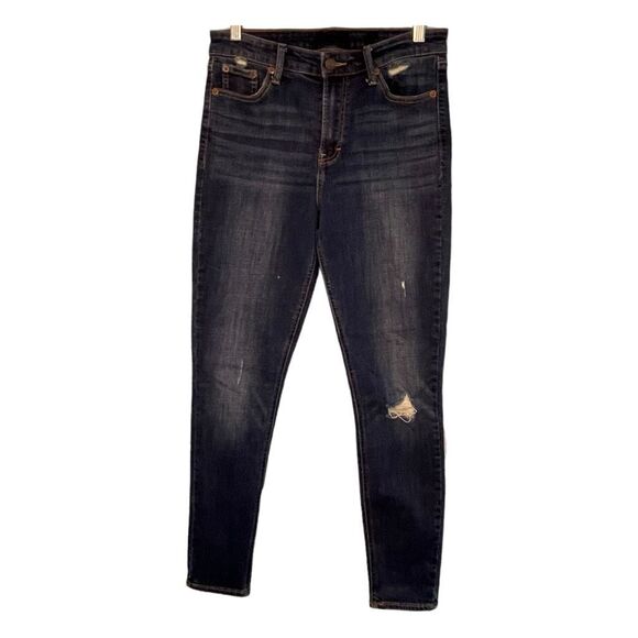 Lucky Brand Bridgette Skinny High Rise Jeans Blue Distressed Denim 8 / 29 - Picture 3 of 8